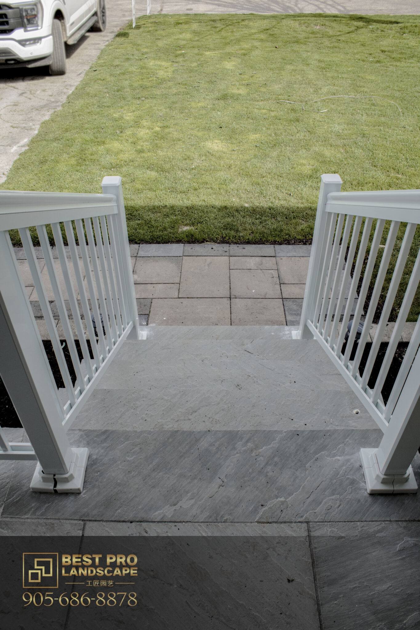 French porch stepsaluminum railingPickeringAjaxwhitbyOshawa